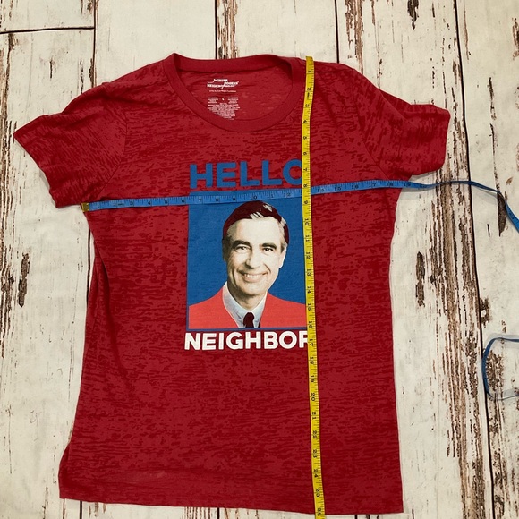 MR ROGERS HELLO NEIGHBOR PAPER THIN T SHIRT - Picture 4 of 6